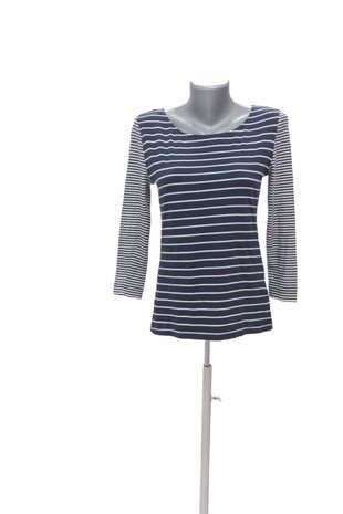 Damen -T-ShirtTimeoutohne Aufdruck,farbegestreift,größeL