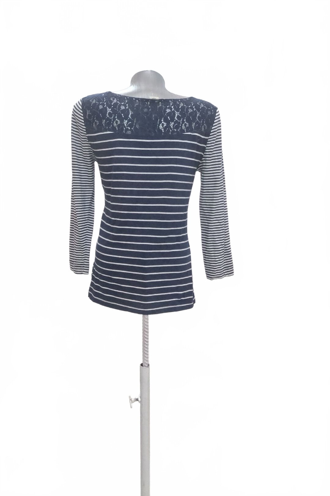 Damen -T-ShirtTimeoutohne Aufdruck,farbegestreift,größeL