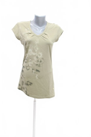 Damen -T-ShirtPumamit Aufdruck,farbekhaki,größeL