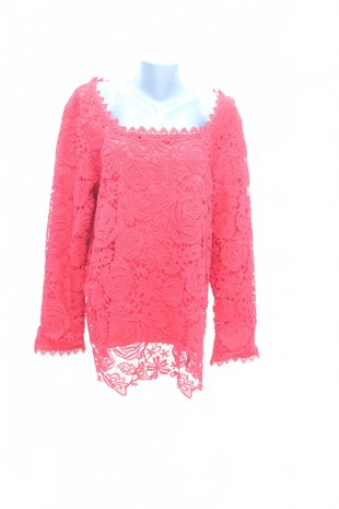 Damen -T-ShirtGenesisohne Aufdruck,farberot,größeXL