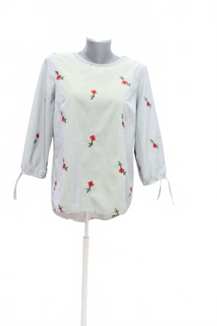 Damen -T-ShirtF&Fmit Aufdruck,farbegestreift,größe40