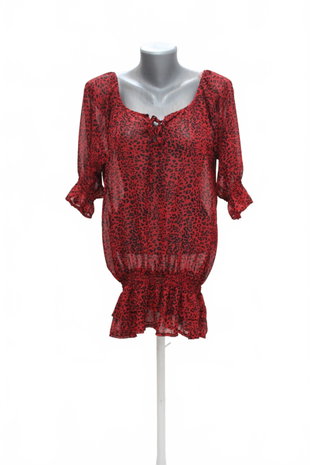Damen bluse : Brand,Farbeanimal-print,größe: size