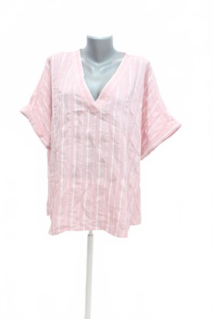 Damen -T-ShirtF&Fohne Aufdruck,farbegestreift,größe50