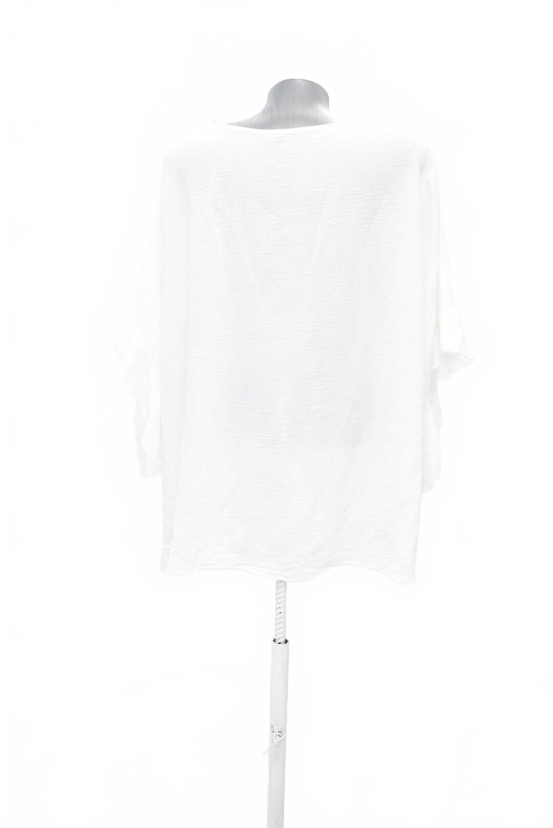 Damen -T-ShirtSheinohne Aufdruck,farbeweiss,größe2XL