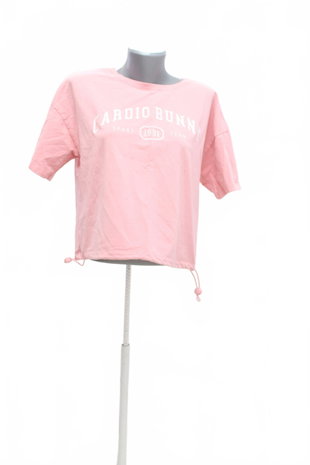 Damen -T-ShirtCardio Bunnymit Aufdruck,farberute,größeM