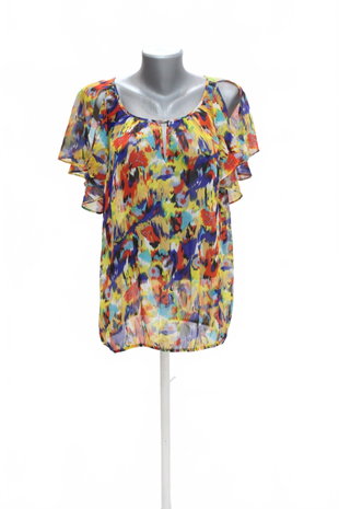 Damen -T-ShirtGeorgeohne Aufdruck,farbemehrfarbig,größe42