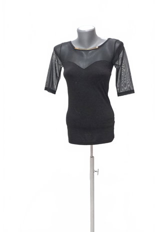 Damen -T-ShirtGenesisohne Aufdruck,farbeschwarz,größeS