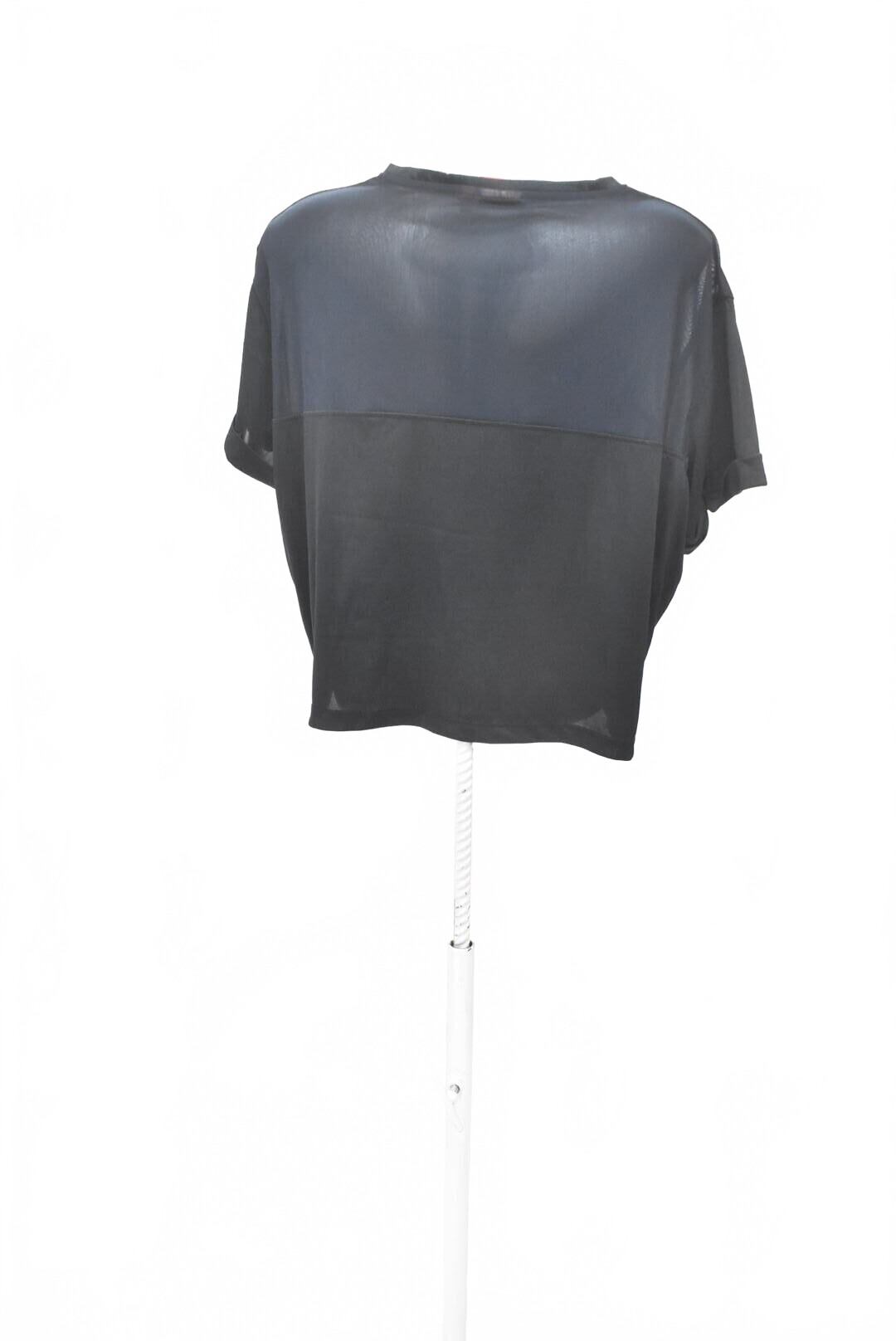Damen -T-ShirtSlazengermit Aufdruck,farbeschwarz,größeL
