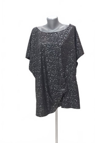 Damen -T-ShirtSheinmit Aufdruck,farbegemustert,größe3XL