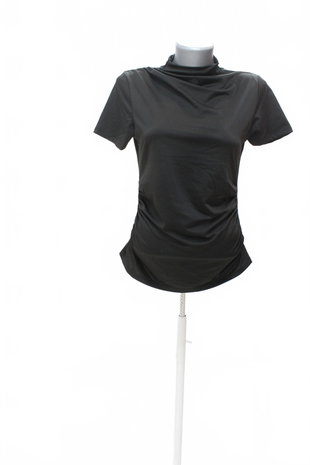 Damen -T-ShirtAmisuohne Aufdruck,farbeschwarz,größeXL