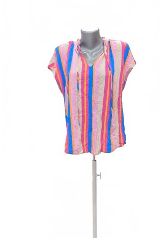 Damen -T-ShirtGenesisohne Aufdruck,farbegestreift,größe40