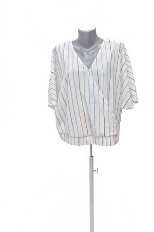 Damen -T-ShirtF&Fohne Aufdruck,farbegestreift,größe50