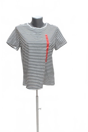 Damen -T-ShirtGenesisohne Aufdruck,farbegestreift,größeM