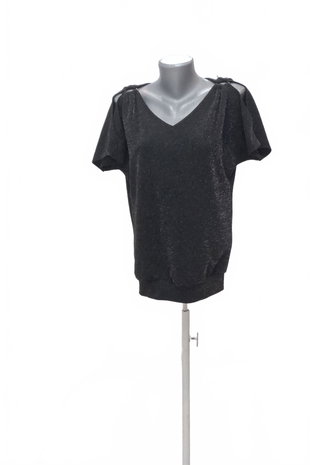 Damen -T-ShirtGenesisohne Aufdruck,farbeschwarz,größeM