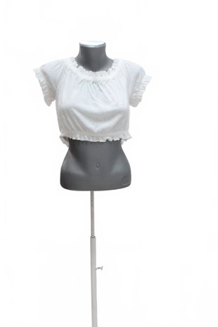 Damen -T-ShirtPrimarkohne Aufdruck,farbeweiss,größeM