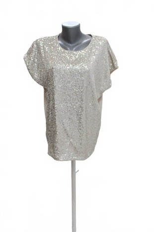 Damen -T-ShirtGenesisohne Aufdruck,farbebeige,größeXL