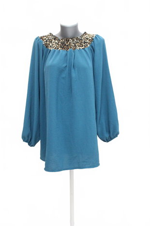 Damen -T-ShirtGenesisohne Aufdruck,farbeblau,größe3XL