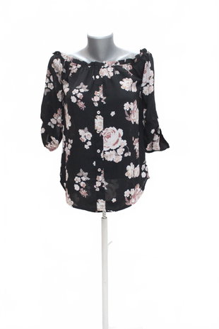 Damen -T-ShirtGenesisohne Aufdruck,farbegeblümt,größeM