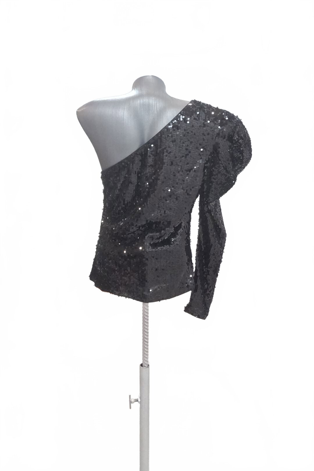 Damen -T-ShirtSheinohne Aufdruck,farbeschwarz,größeL