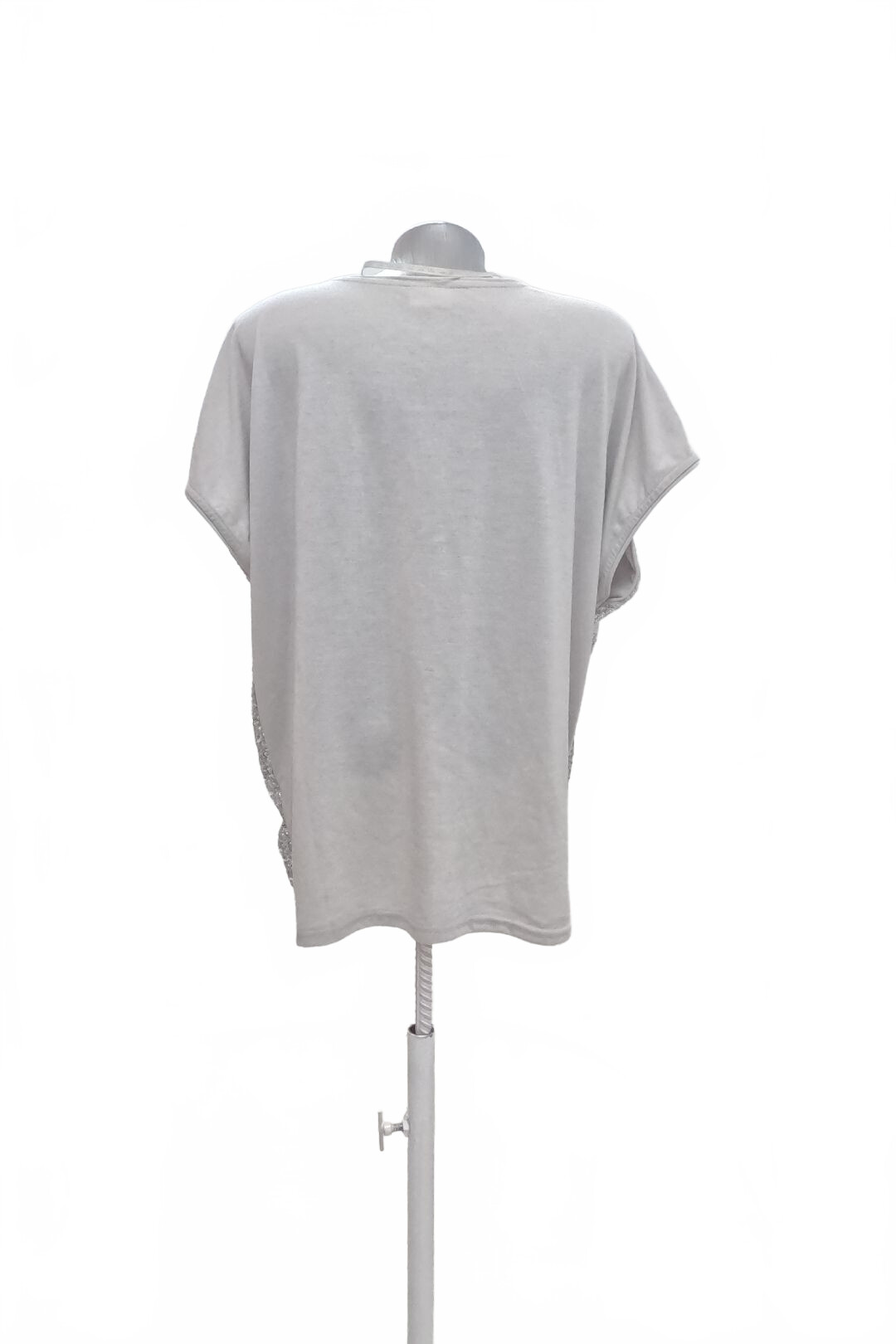 Damen -T-ShirtBelovedohne Aufdruck,farbesilber,größe2XL
