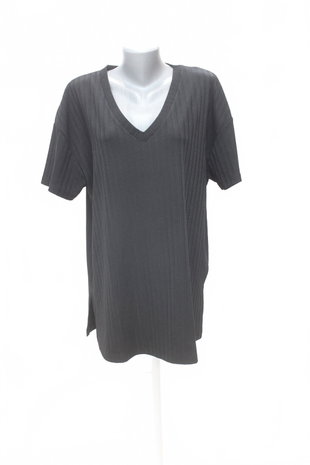 Damen -T-ShirtF&Fohne Aufdruck,farbeschwarz,größe46