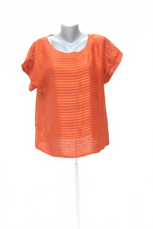 Damen -T-ShirtH&Mohne Aufdruck,farbeorange,größeL