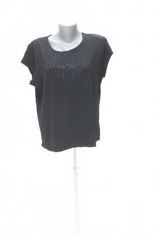 Damen -T-ShirtGenesisohne Aufdruck,farbeschwarz,größe52