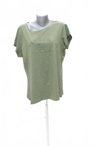 Damen -T-ShirtBelovedmit Aufdruck,farbekhaki,größe3XL