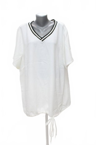 Damen -T-ShirtJaninaohne Aufdruck,farbeweiss,größe52