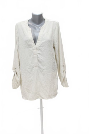 Damen -T-ShirtF&Fohne Aufdruck,farbebeige,größe44