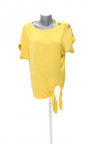 Damen -T-ShirtF&Fohne Aufdruck,farbegelb,größe36