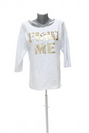 Damen -T-ShirtGenesismit Aufdruck,farbeweiss,größeM