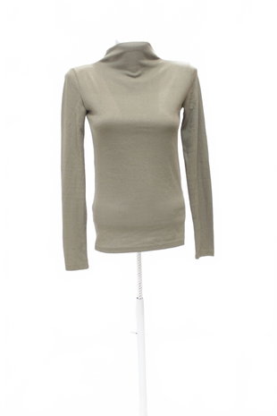Damen -T-ShirtZaraohne Aufdruck,farbekhaki,größeS