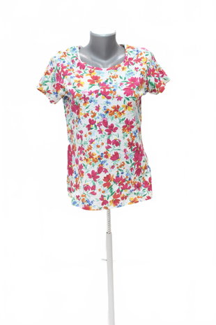 Damen -T-ShirtOrsayohne Aufdruck,farbegeblümt,größeM