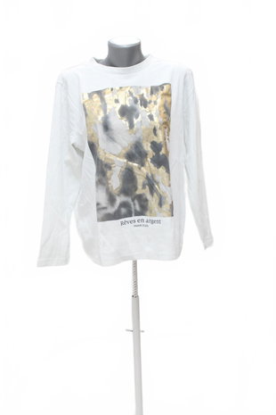 Damen -T-ShirtC&Amit Aufdruck,farbeweiss,größeL