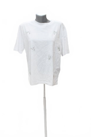 Damen -T-ShirtSinsayohne Aufdruck,farbeweiss,größeXS