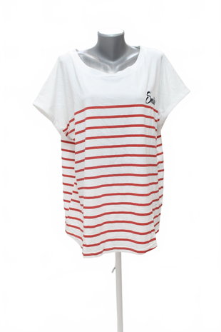 Damen -T-ShirtF&Fohne Aufdruck,farbegestreift,größe50