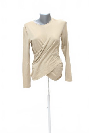 Damen -T-ShirtVero Modaohne Aufdruck,farbebeige,größeM