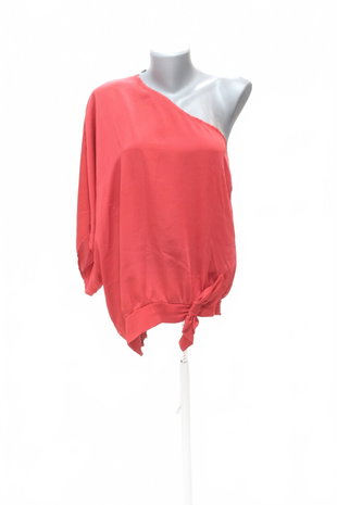 Damen -T-ShirtMorganohne Aufdruck,farberot,größeL
