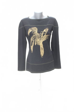 Damen -T-ShirtInfinitemit Aufdruck,farbeschwarz,größe40
