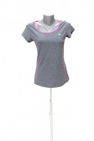 Damen -T-ShirtF&Fohne Aufdruck,farbegrau,größeS