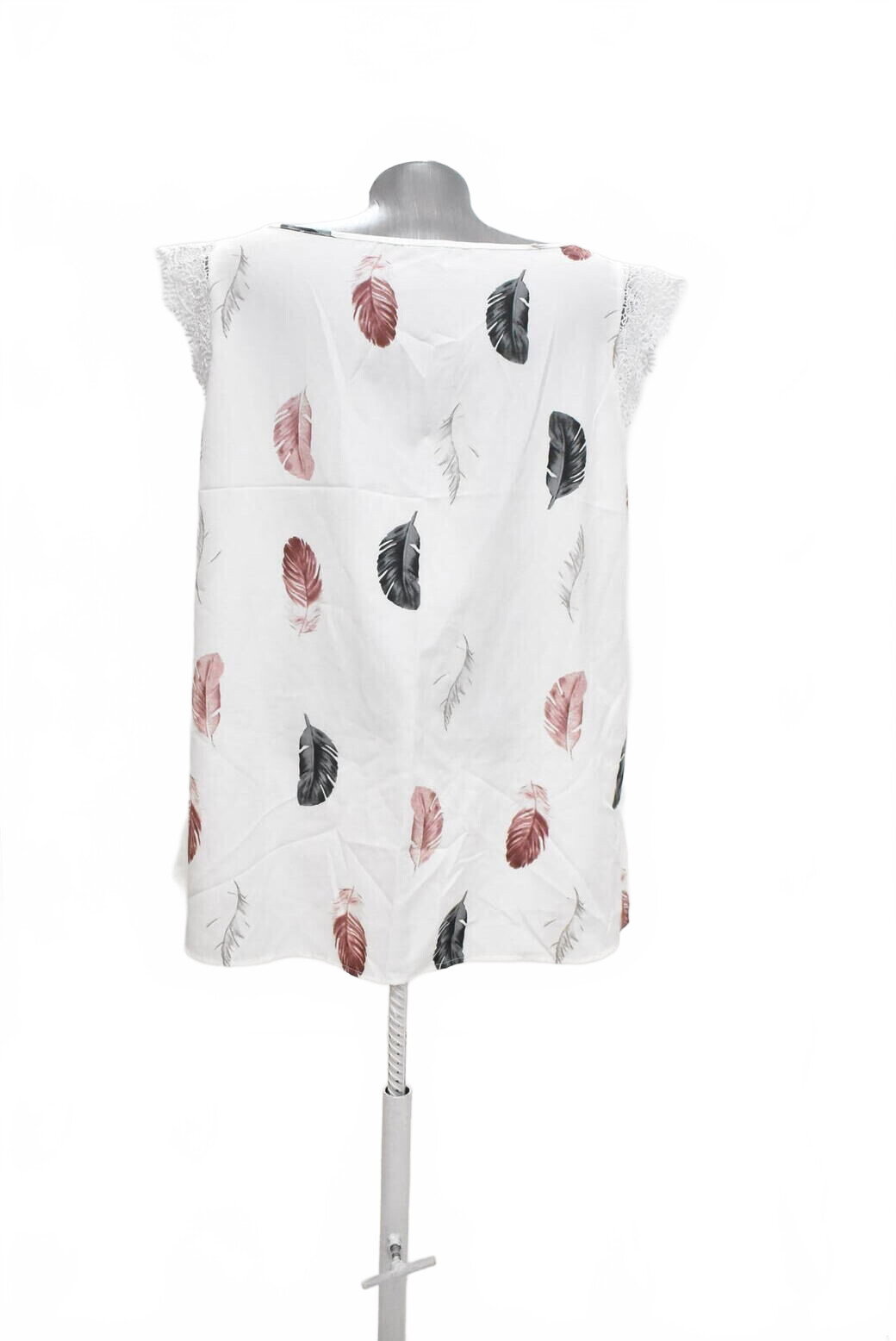 Damen -T-ShirtSheinohne Aufdruck,farbegemustert,größe4XL