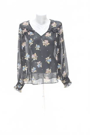 Damen -T-ShirtZaraohne Aufdruck,farbegeblümt,größeS