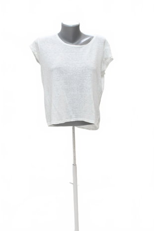Damen -T-ShirtMangoohne Aufdruck,farbeweiss,größeS