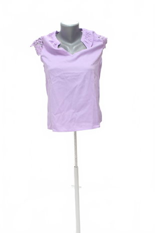 Damen -T-ShirtSheinohne Aufdruck,farbeviolett,größe34