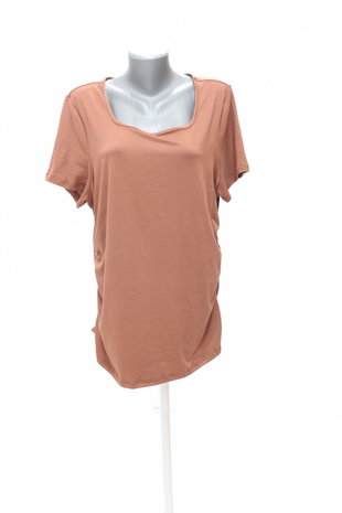 Damen -T-ShirtGenesisohne Aufdruck,farbebraun,größe3XL