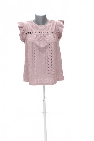 Damen -T-ShirtSheinohne Aufdruck,farberute,größeM