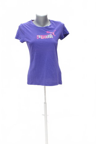 Damen -T-ShirtPumamit Aufdruck,farbeviolett,größe38