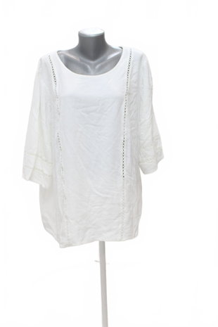 Damen -T-ShirtGenesisohne Aufdruck,farbeweiss,größeL