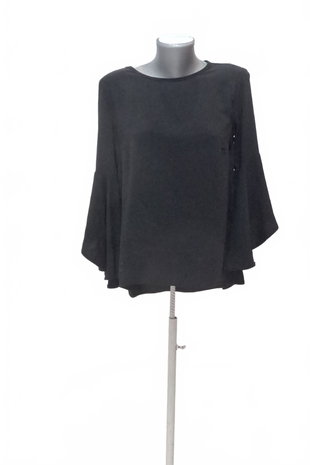 Damen -T-ShirtNew Lookohne Aufdruck,farbeschwarz,größe38